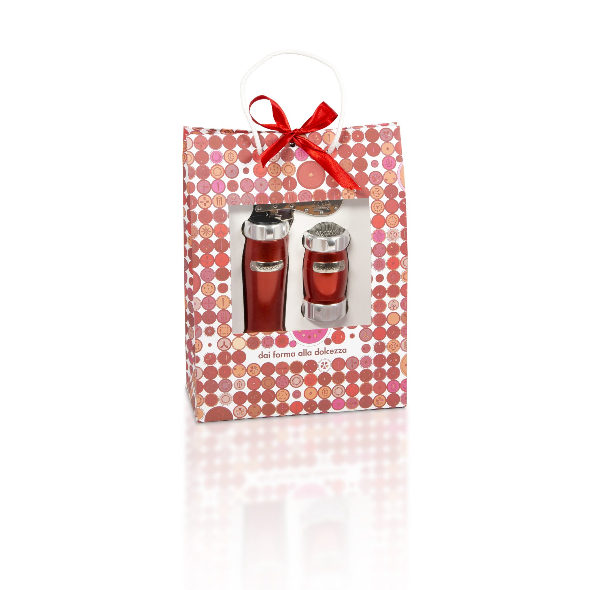 Set cadou Marcato Biscuits + Dispenser ROSSO Masina de Paste Marcato