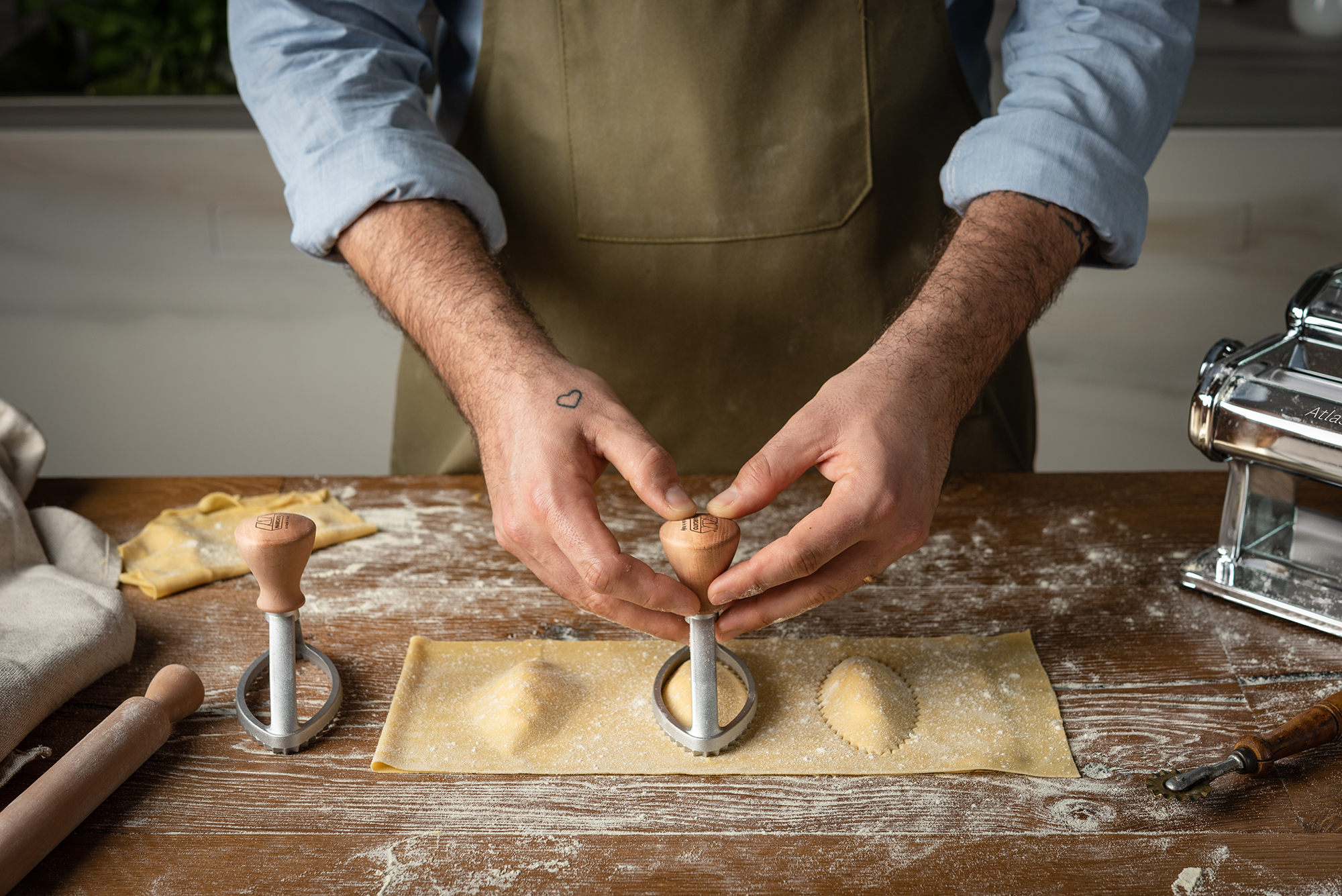 Stampila Marcato pentru Ravioli ovala 10 cm - imagine 2